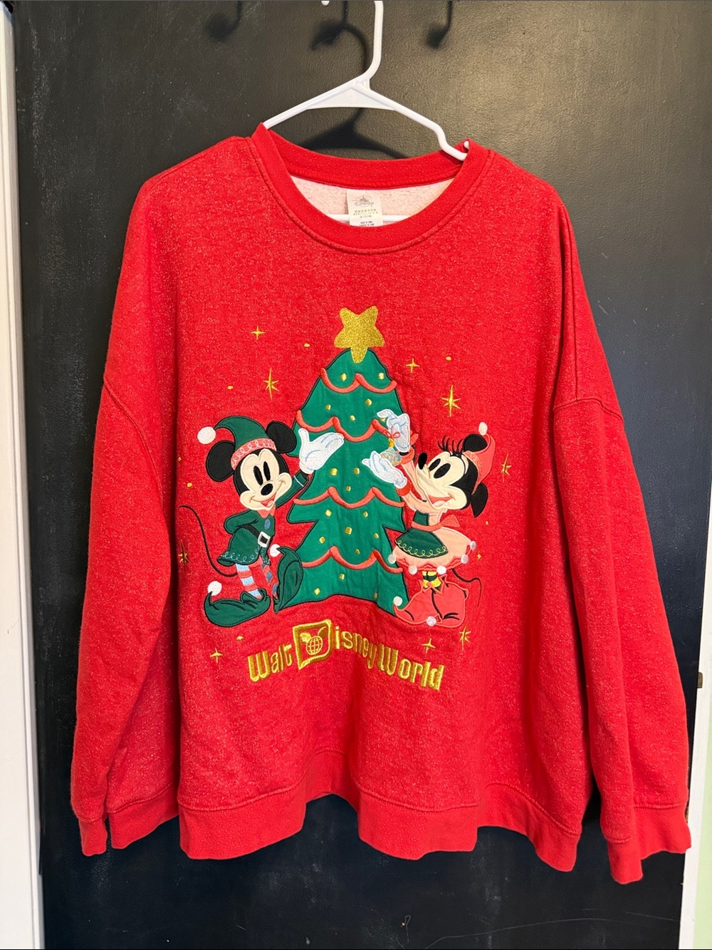 Disney Parks Mickey Minnie Christmas Sweatshirt 3X